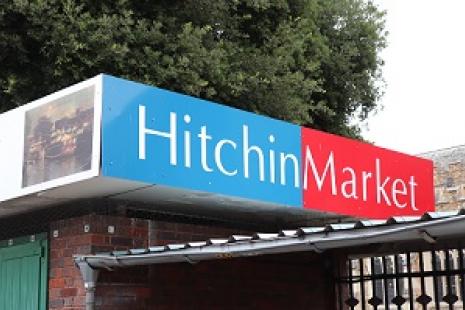 Hitchin Market sign